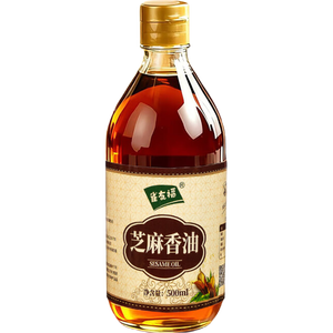正宗芝麻香油500ml纯芝麻油月子油蘸料凉拌家用香油 芝麻香油500ml*1玻璃瓶