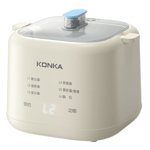 康佳（KONKA）煮蛋器 蒸蛋器迷你小型蒸锅智能定时煮鸡蛋神器多功能早餐一体机自动断电 单层 【特价款】智能预约 | 可蒸4个蛋