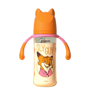 贝亲（Pigeon）迪士尼宽口径PPSU双把手彩绘奶瓶330mL L号 6月+ 街头尼克 AA275