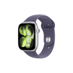 Apple/苹果 Watch S11 智能手表GPS款46毫米深空灰色铝金属表壳黑色运动型表带M/L MEVP4CH/B