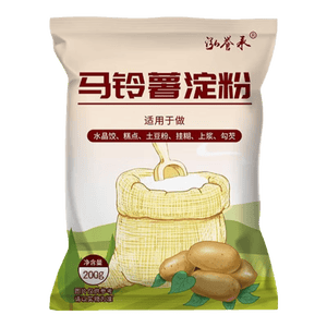 泓誉承食用土豆淀粉纯马铃薯淀粉家用锅包肉原料勾芡生粉土豆粉 土豆淀粉200克*1袋