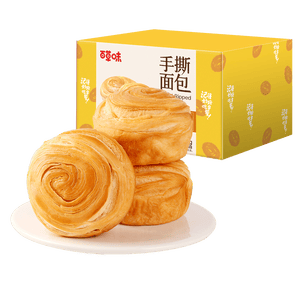 百草味手撕面包奶香味1000g早餐小面包代餐企业团购糕点点心休闲零食