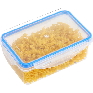 旅行配件食品级冰箱专用商用留样盒塑料正方形密封带盖子收纳盒 方形小号550ML 3个装