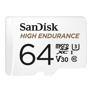 闪迪（SanDisk）64GB TF（MicroSD）4K内存卡 行车记录仪 监控摄像头专用 5,000小时录制 重复读写高耐用存储卡