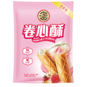 徐福记注心饼干卷心酥蛋卷425g/袋约57个独立包装 休闲零食早餐糕点点心