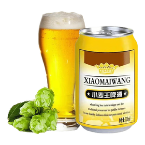 小麦王啤酒哈尔滨风味啤酒易拉罐装啤酒整箱装新日期 320mL 1罐 试饮装