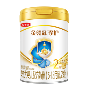 伊利金领冠珍护较大婴儿奶粉2段6-12月900g*1罐 三代OPO/HMO乳源专利