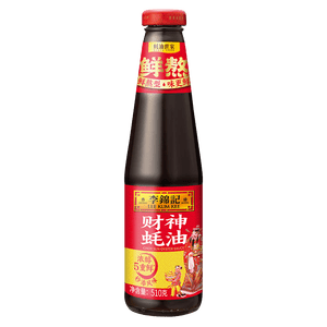 李锦记 财神蚝油510g 自然真蚝鲜 鲜蚝熬煮 火锅调料蘸料 上等提鲜