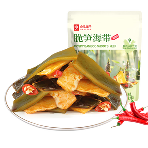 良品铺子脆笋海带香辣味160g素食办公室休闲零食海味即食小吃海带脆笋随机