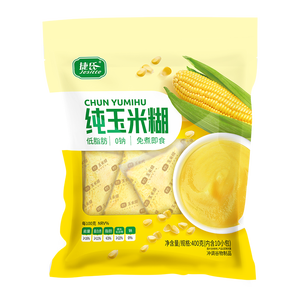 捷氏纯玉米糊400g低脂肪玉米羹无蔗糖玉米粉粗粮营养早代餐冲饮玉米汁