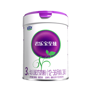 君乐宝（JUNLEBAO）至臻 A2奶牛奶粉3段（12-36月龄）听装805g 添加OPO CPP