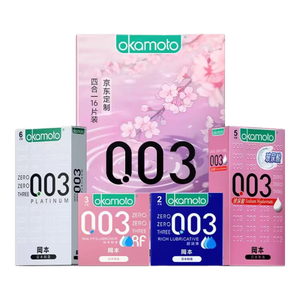 冈本（OKAMOTO）避孕套 003四合一组合16片润滑超薄玻尿酸顺滑安全套七夕礼物