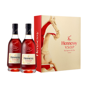 轩尼诗（Hennessy）VSOP 2026马年双支礼盒干邑白兰地法国进口洋酒 700ml*2生肖酒