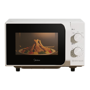 美的（Midea）微波炉经典双旋钮家用小型20L平板式易清洁便捷高效速热杀菌除味随机发货2026新款M202