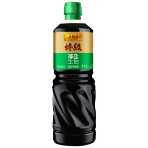 李锦记特级薄盐生抽1.22kg 减盐25%  特级品质 减盐特级鲜 酿造酱油 