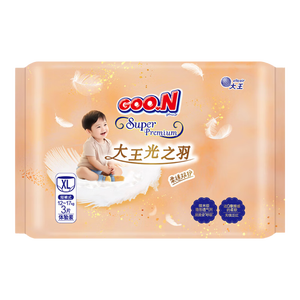 大王（GOO.N）光之羽拉拉裤 光羽系列婴儿超薄透气尿不湿宝宝训练小短裤 XL码 3片【试用装】