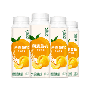 伊利畅轻低温酸奶燕麦黄桃口味酸牛奶228g*4 风味发酵乳