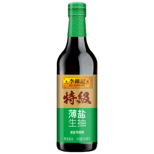 李锦记【百厨大战同款】薄盐系列 特级薄盐生抽500ml【减盐25%* 特级】