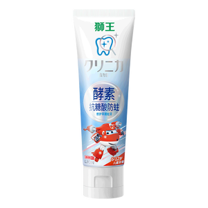 狮王(lion)齿力佳酵素抗糖防酸蛀儿童牙膏含氟6-12岁草莓味60g