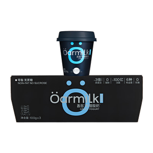 OarmiLk【关晓彤推荐】低GI零脂希腊酸奶0脂肪0蔗糖低温酸奶100g*3