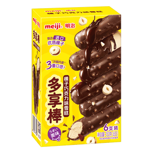 明治榛子巧克力味雪糕25g*6支 彩盒装