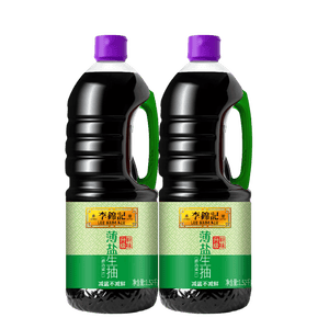 李锦记薄盐生抽1.52kg*2【减盐 一级】健康更安心 控盐点蘸拌灼酱油