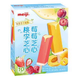 明治桃李芝心味雪糕、草莓芝心味雪糕 48g*10支