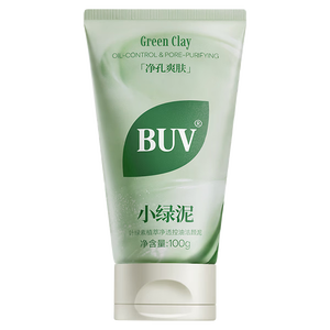 BUV蔡徐坤小绿泥叶绿素氨基酸洗面奶控油去黑头收毛孔洁面清洁100g