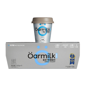 OarmiLk【关晓彤推荐】无蔗糖希腊酸奶高蛋白健身早餐低温酸奶100g*3