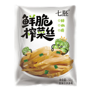 榨菜丝开味小菜50g/袋鲜嫩脆爽下饭菜腌菜清淡去皮小包配粥咸菜 (活动专享)榨菜丝50g*10包