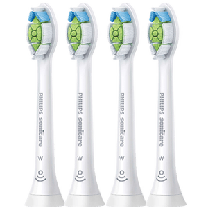 飞利浦（PHILIPS）电动牙刷头W2亮白型官方原装欧洲进口HX6063升级款适配钻石1/3/3pro/CI/导航刷 4支装HX6064/85 白
