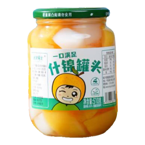 水果骑士 什锦罐头510g新鲜水果黄桃桔子梨开罐即食方便 什锦罐头510g*1瓶