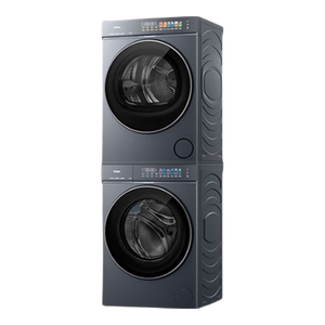 海尔（Haier）云溪5.0滚筒10KG洗烘套装 高洗净比全自动滚筒洗衣机+双擎热泵烘干机AI直驱 AWE同款 D1  云溪5.0 洗烘套装 10kg 滚筒