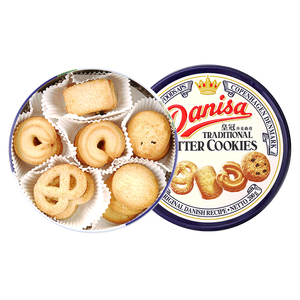皇冠（danisa）丹麦曲奇饼干200g 休闲零食早餐团购喜饼诞生礼印尼进口随机发