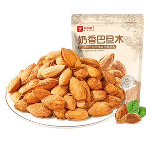 良品铺子 巴旦木奶香味60g每日坚果干果零食薄壳手剥休闲零食