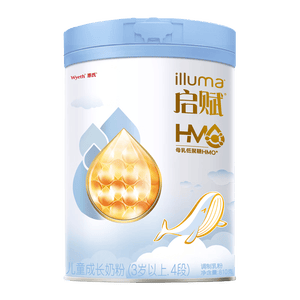 惠氏（Wyeth）【全新7维进阶】启赋蓝钻4段 HMO儿童成长奶粉810g