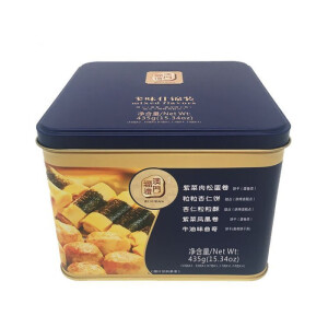 澳门礼记饼家有限公司（MACAU LAI KEI BAKERY LIMITED）澳门手信特产老牌子组合什锦饼干礼盒罐装送长辈澳门福礼435g 435g 多味什锦铁罐配背心袋(1盒)