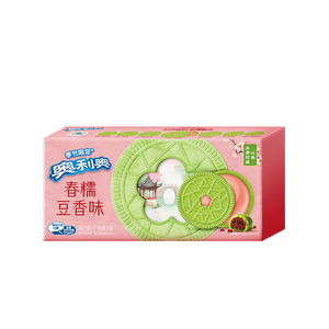 奥利奥（Oreo）春糯豆香味夹心饼干174G 春季限定 春游露营 休闲零食 早餐下午茶