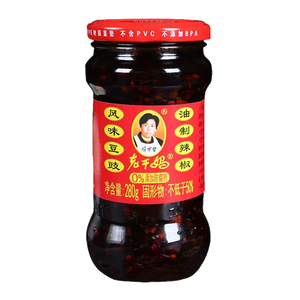 陶华碧老干妈风味豆豉油制辣椒280g 贵州特产辣椒酱下饭菜调料蘸料拌面酱