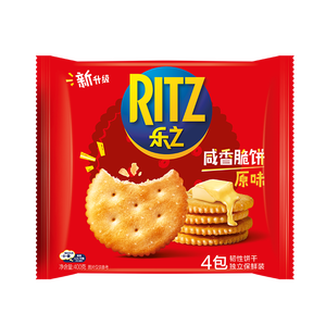 乐之原味薄片香脆饼干  咸味400g 家庭装 休闲零食 早餐下午茶