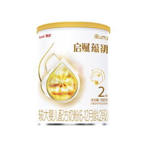 惠氏（Wyeth）【启赋蕴淳升级】蕴初2段国标顶配HMOA2奶源较大婴儿配方奶粉380g