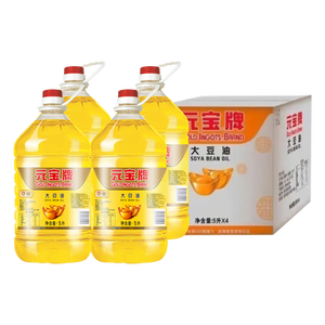 元宝大豆油5L*4桶食用油整箱装