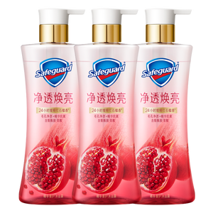 舒肤佳净透沐浴露红石榴570g*3添加烟酰胺焕亮持久留香 新老包装随机