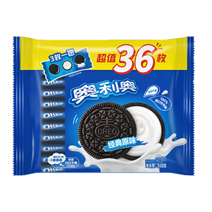 奥利奥（Oreo）夹心饼干经典原味349g 休闲零食美味早餐办公室下午茶