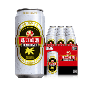 珠江啤酒（PEARL RIVER）12度 经典老珠江啤酒500ml*12听 整箱装 家庭欢聚 京东自营