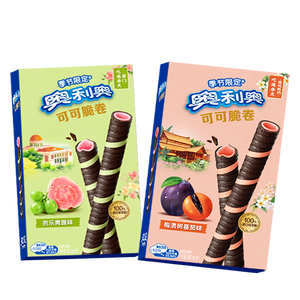 奥利奥（Oreo）可可脆卷芭乐青提味50g   休闲零食 早餐