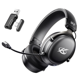 iKF V11 Pro7.1四模无线游戏耳机头戴式7.1环绕音效蓝牙有线电竞三角洲FPS无畏契约听声辨位 深空黑