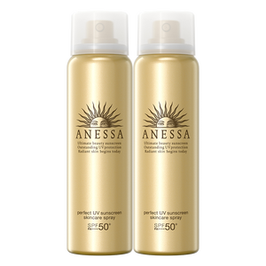 安热沙（Anessa）【采销直播间】金灿倍护防晒喷雾60g*2防晒霜军训专用