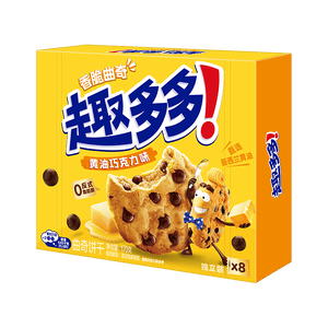 趣多多 香脆曲奇奶香黄油巧克力味170g