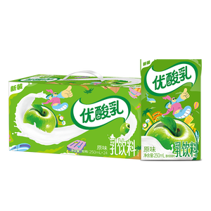 伊利优酸乳原味250ml*24盒/箱 营养好滋味 礼盒装 6月产